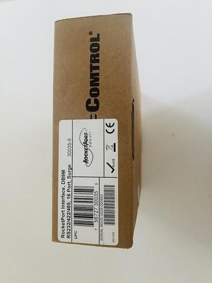 Used Comtrol Interface DB9M Module RocketPort 16 Ports RS-232/422/485 #K-1186