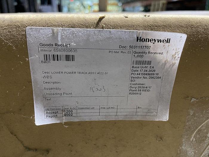 NEW IN BOX! HONEYWELL MEASUREX POWER TRACK 6580800635 Lower Assy STOCK S-273