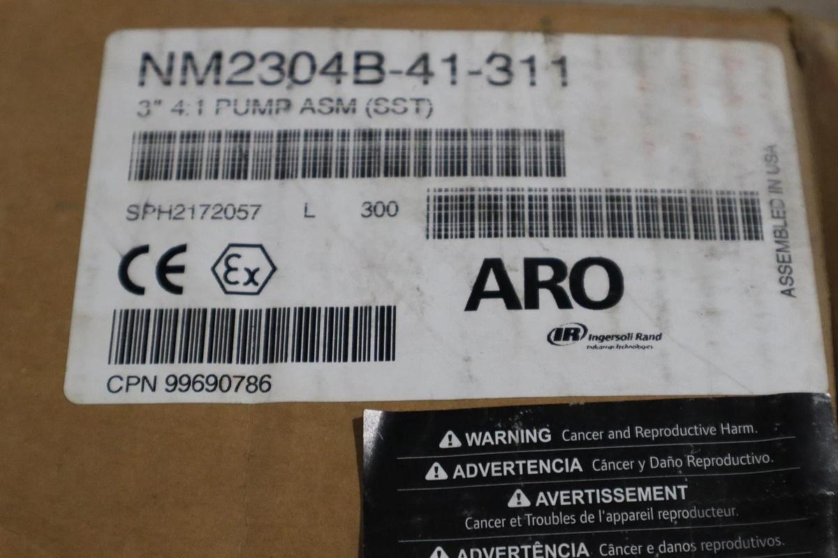 Used ARO NM2304B-41-311 Air Operated Drum Pump,4 gpm,1/4" FNPT 4RN36 NEW STOCK HS34