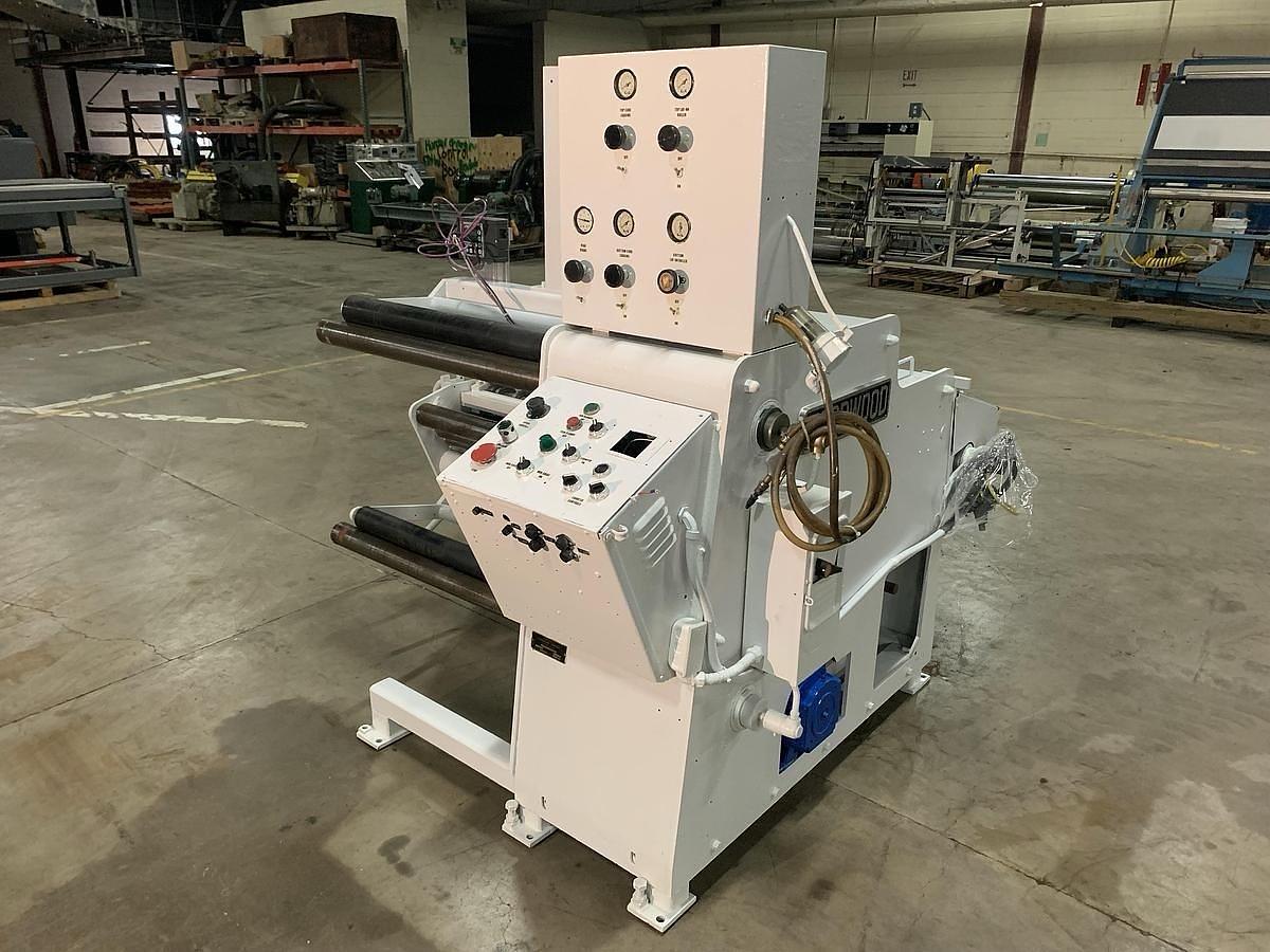 Used 30” VOORWOOD DUPLEX MODEL 30-24 SLITTER REWINDER WITH TRIM BLOWER