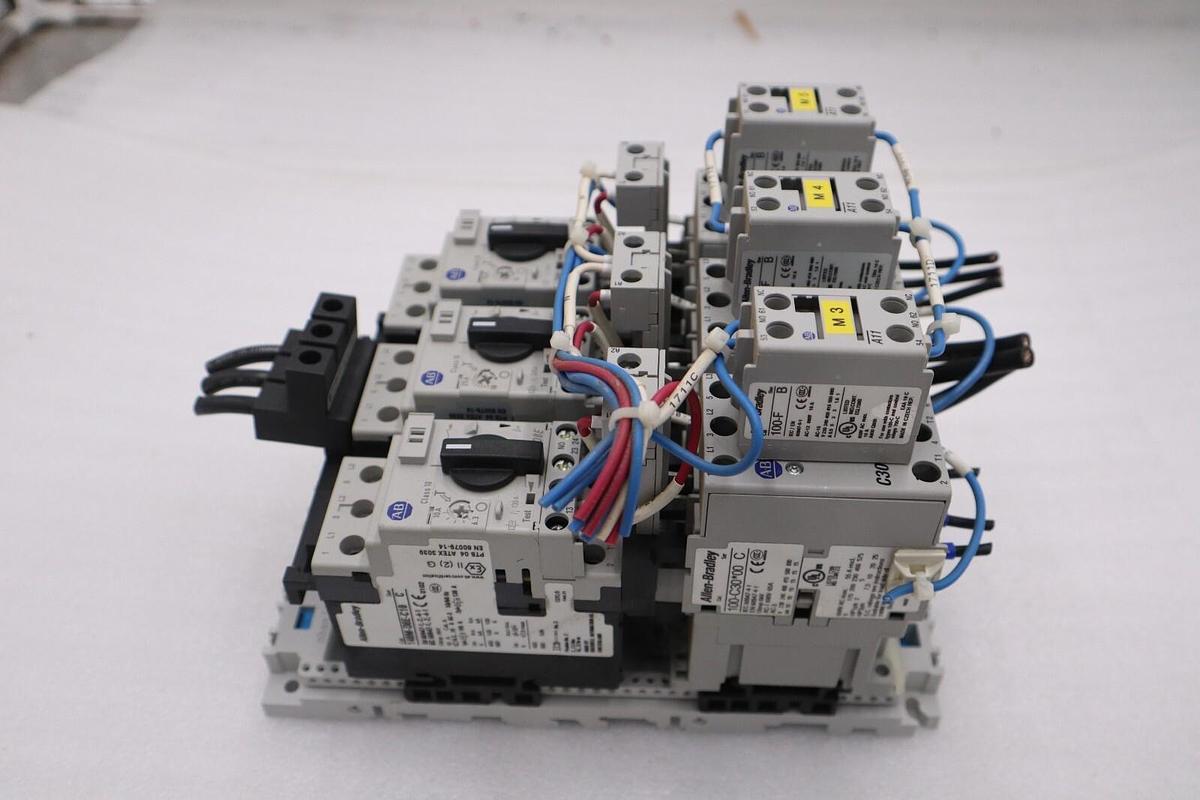 Used ALLEN BRADLEY 140M-D8E-C10 CIRCUIT BREAKER WITH 100-C30*00 CONTACTOR #4823-A
