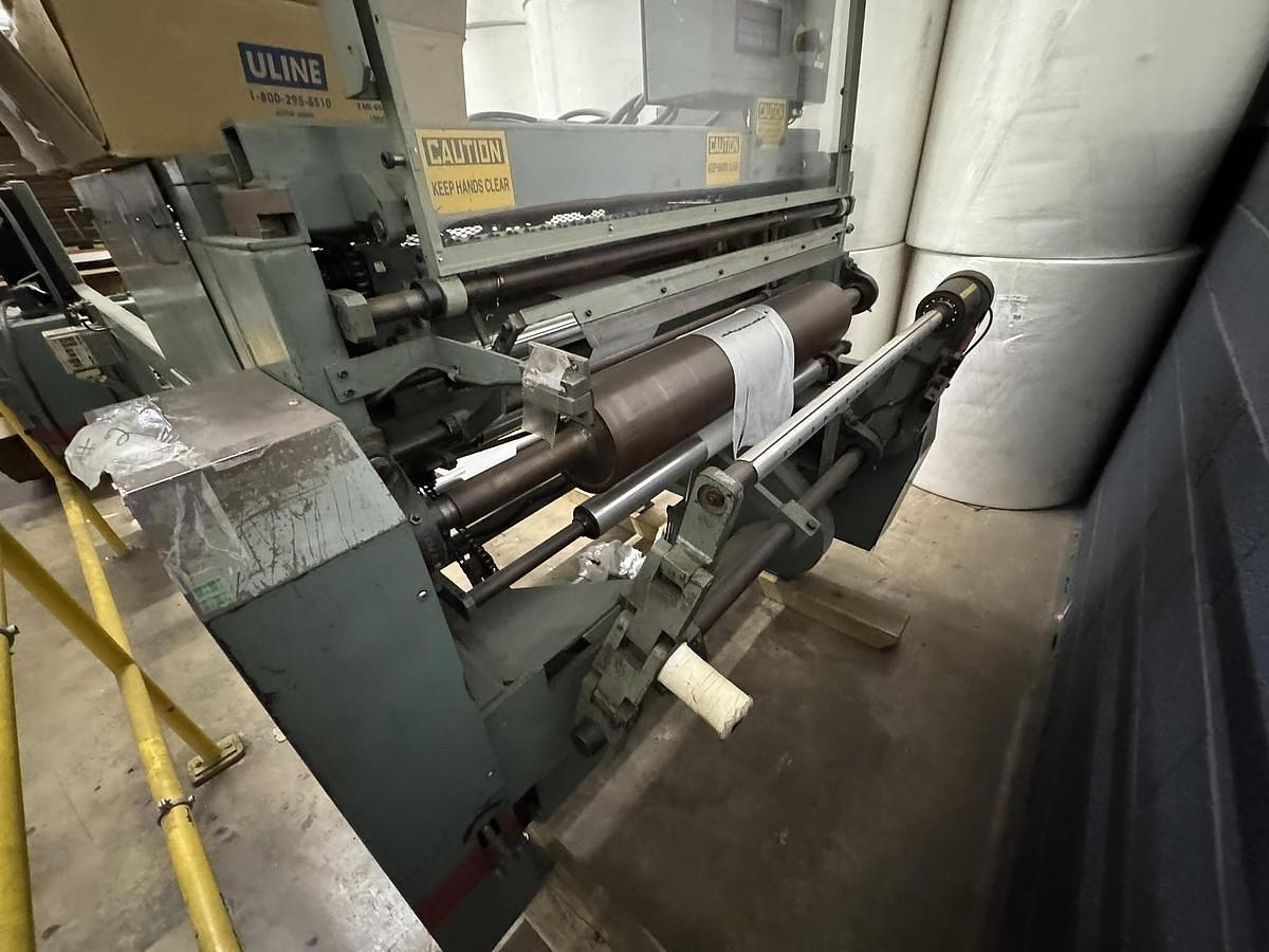 Used 30" WIDE ELSNER MODEL MPR 30 CANTILIVERED SLITTER REWINDER