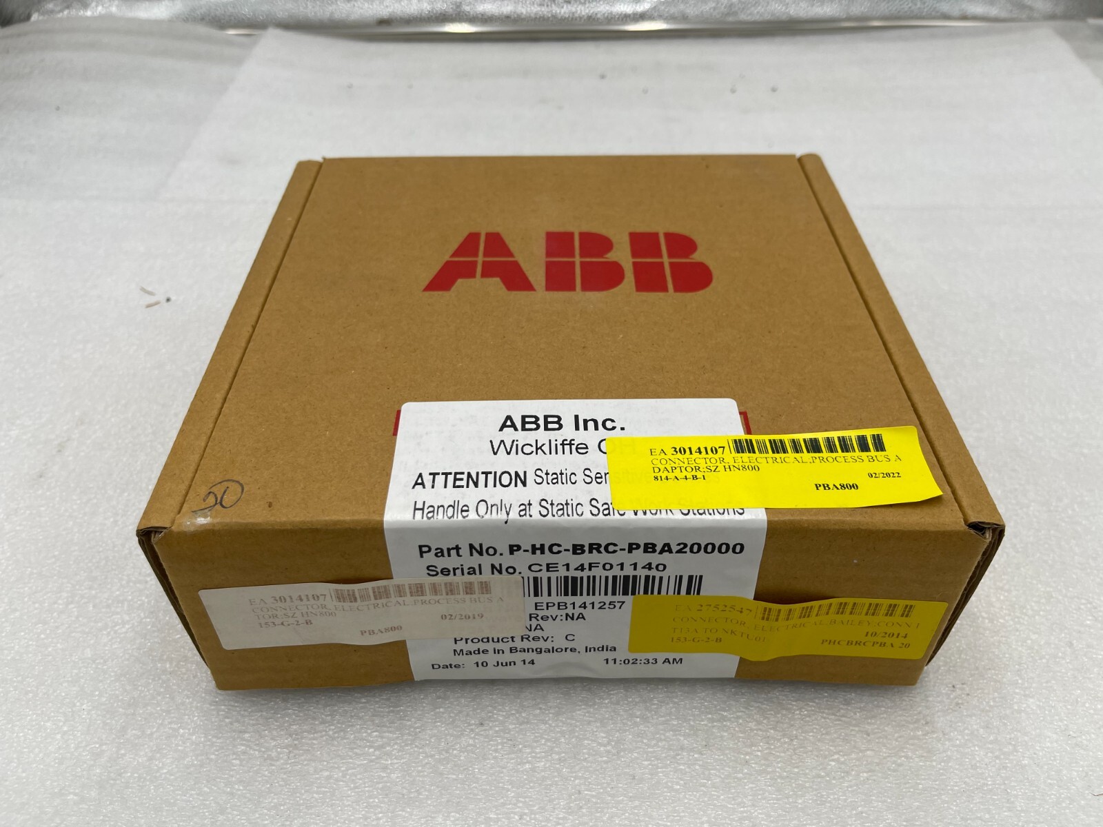 Used NEW SEALED ABB ASEA BROWN BOVERI P-HC-BRC-PBA20000 / PHCBRCPBA20000 K-2097