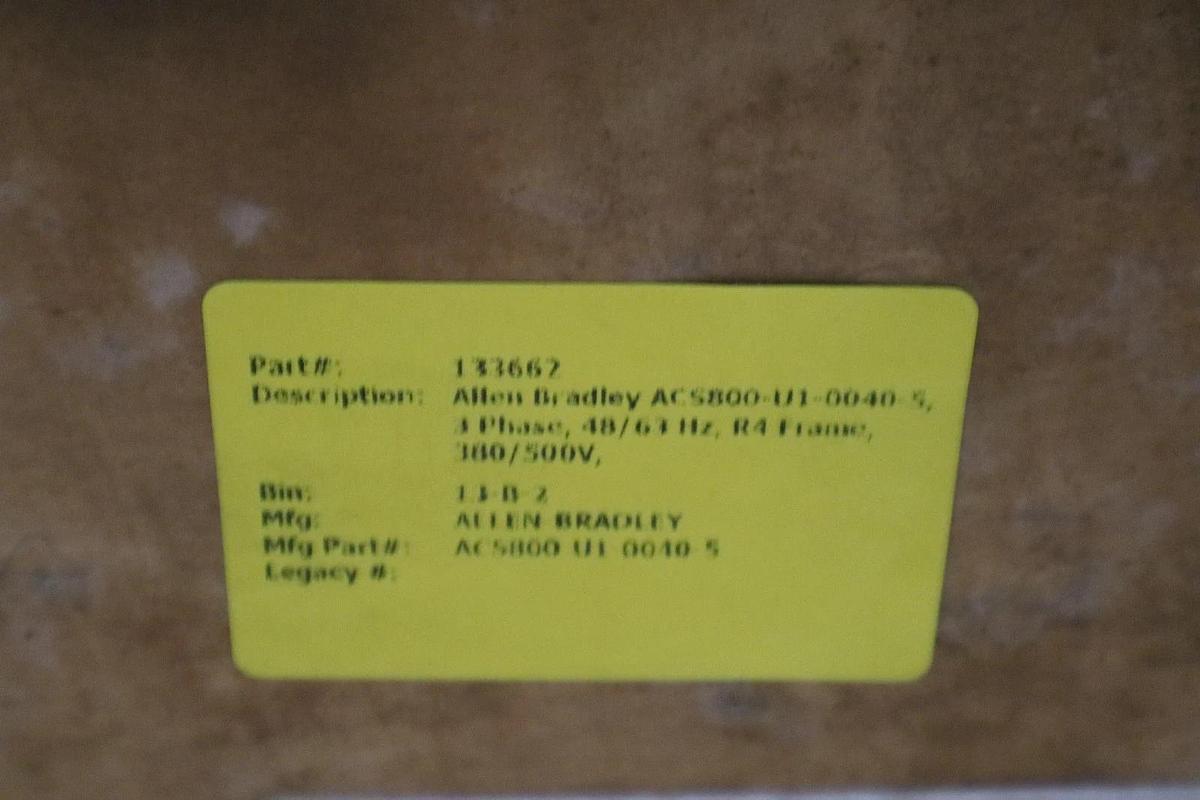 Used 40 HP ABB ACS800-U1-0040-5+B056+P901/ ACS800U100405+B056+P901 DRIVE NEW #CC-24