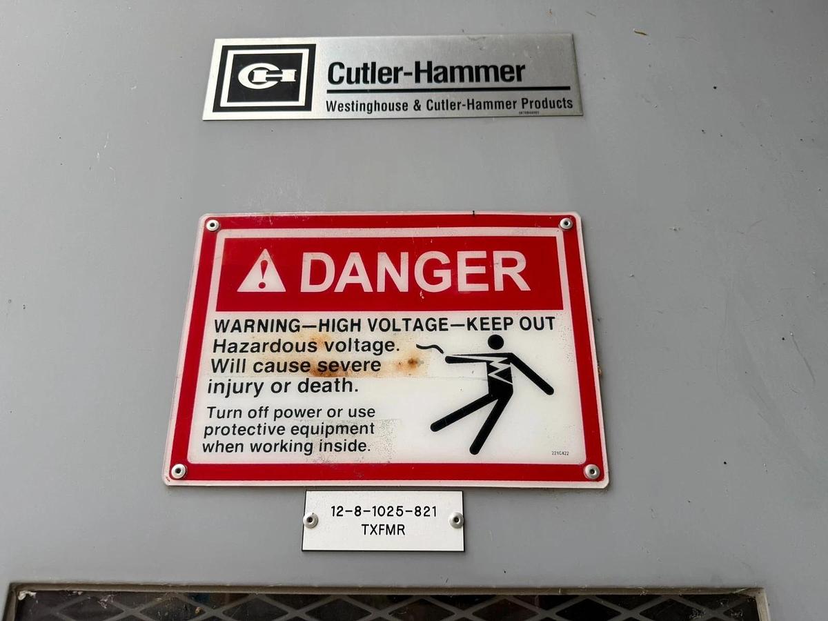 Used Cutler Hammer Substation Transformer 3750 Kva Primary 13600 Sec 4160Y/2400 Volt