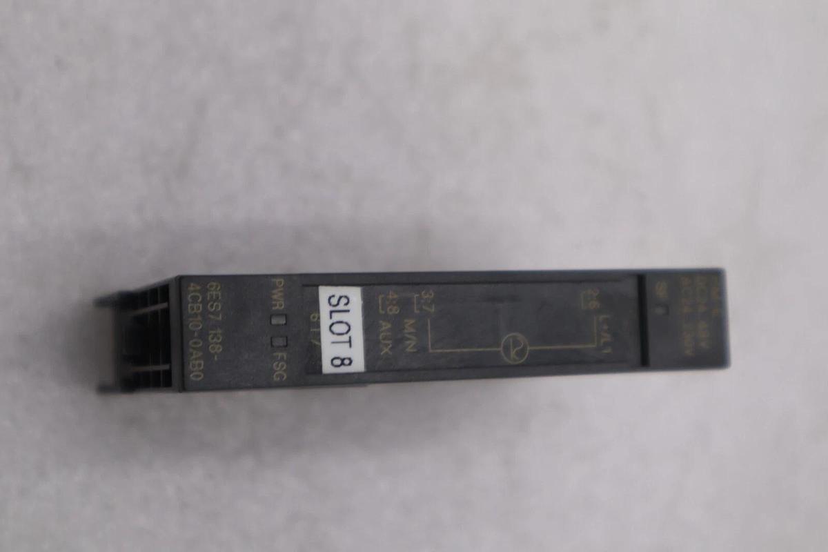 Used LOT OF 4 -- Siemens SIMATIC S7 6ES7 138-4CB10-0AB0 STOCK B-1351