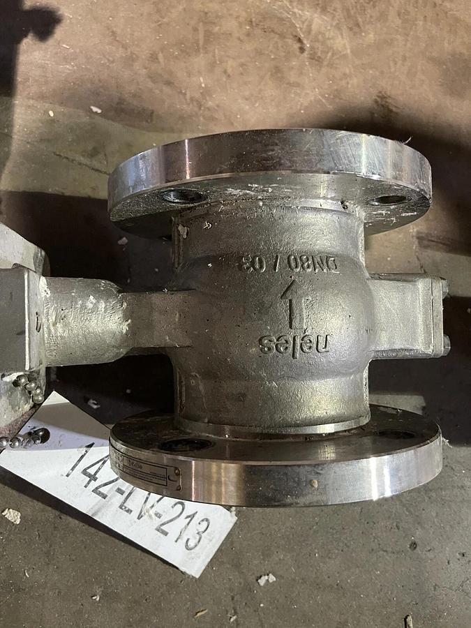 Used 3" JAMESBURY QUADRA-POWR X METSO QPX2C/K20 100PSI V-BALL VALVE NELES S-58 W-25