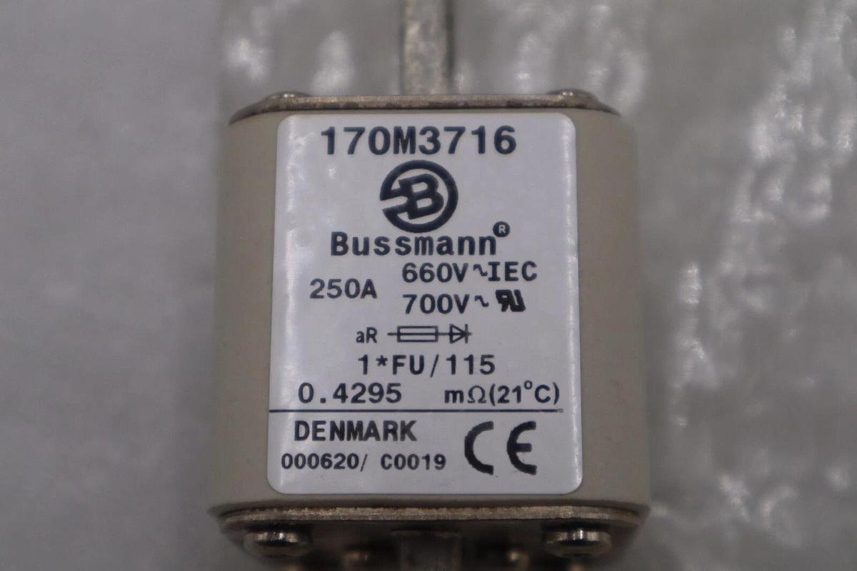 BUSSMANN 170M3716, High Speed Fuse, 250AMP FREE SHIPPING NEW #G932A