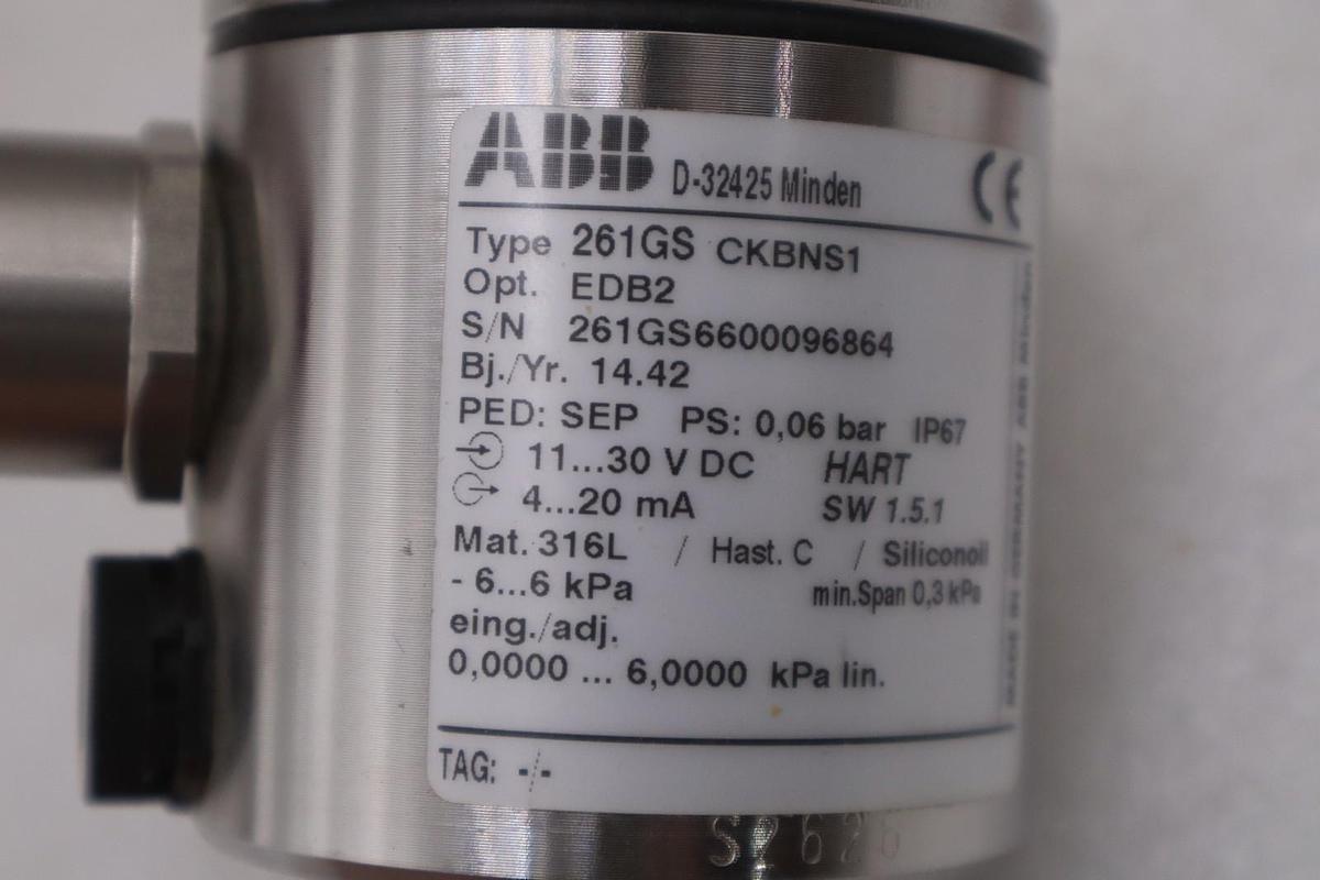 ABB 261GS CKBNS1 PRESSURE TRANSMITTER - STOCK SGF125