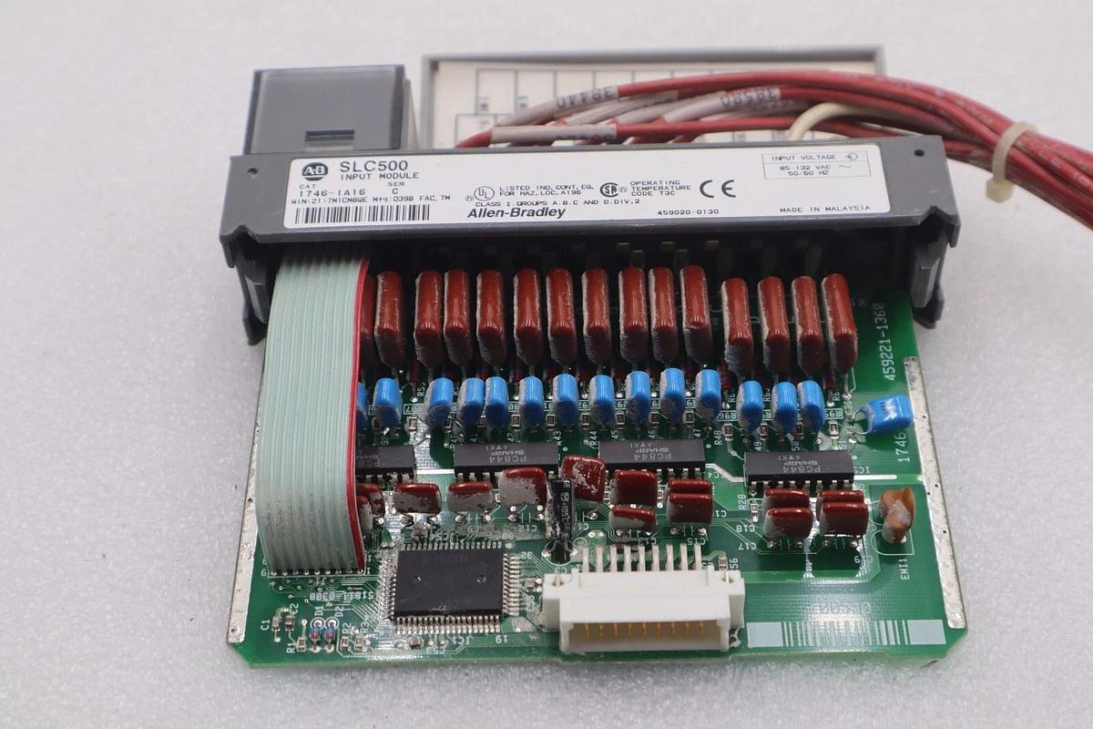 Used ALLEN-BRADLEY 1746-IA16 SLC500 INPUT MODULE SERIES C STOCK #K-1415