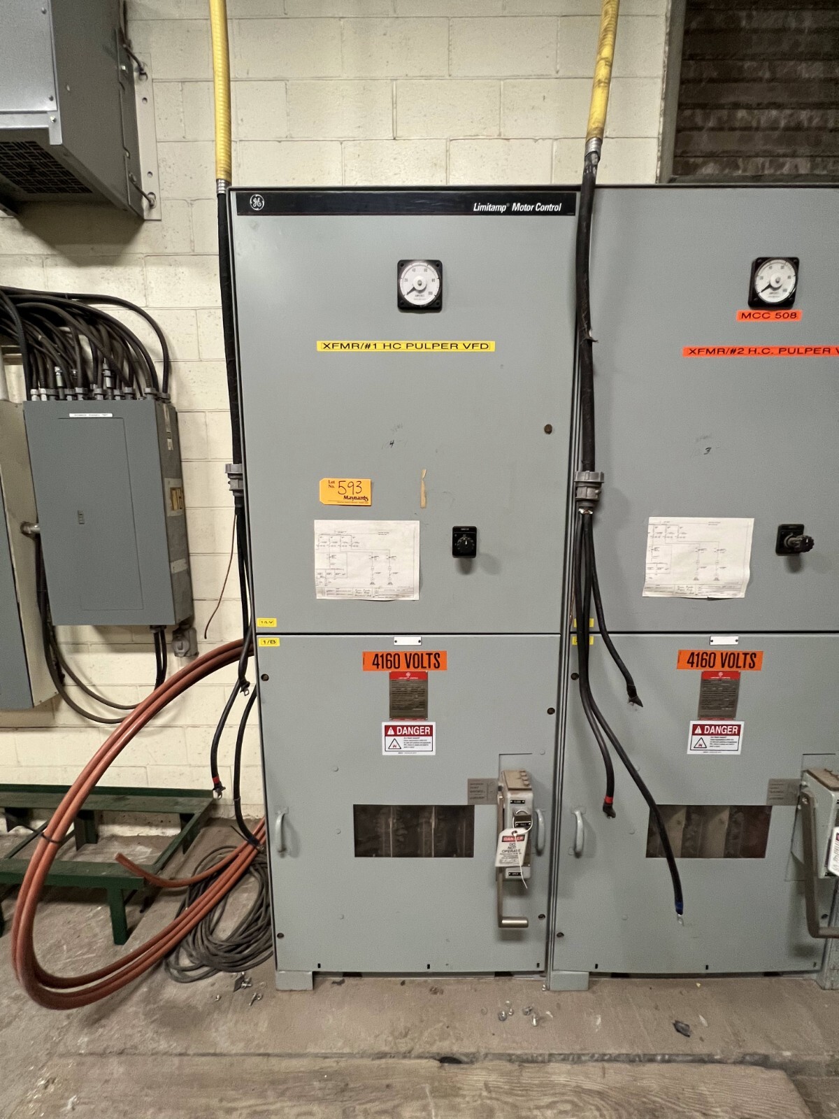 Used GE Limitamp Control 4160 Starter and Cabinet MODEL IC1074A106C TWO AVAILABLE