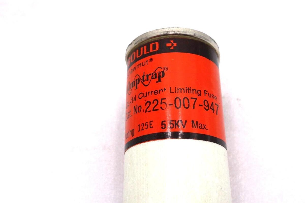 Gould Shawmut 225-007-947 Amp-Trap Current Limiting Fuse 125E Amps 5.5kV #L-54