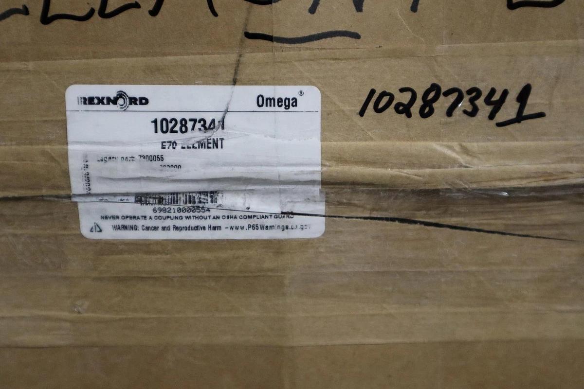 Used Rexnord 10287341 E70 Omega Coupling Element - NEW IN BOX - STOCK GF2