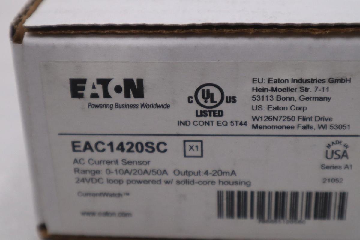 Eaton EAC1420SC Top Terminal Current Sensor NEW IN BOX STOCK GF-760A