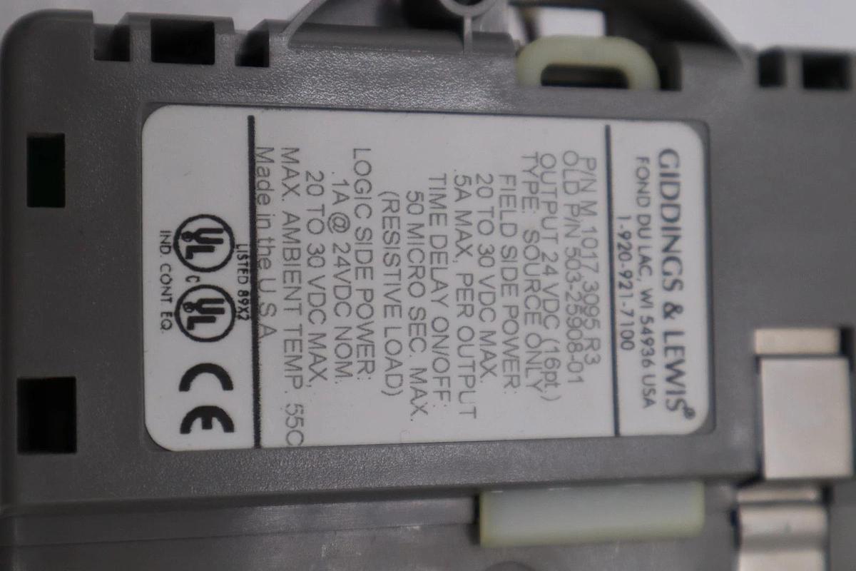 Used DANAHER MOTION M.1017.3095 R3 / M10173095 R3 GIDDINGS & LEWIS MODULE #6031