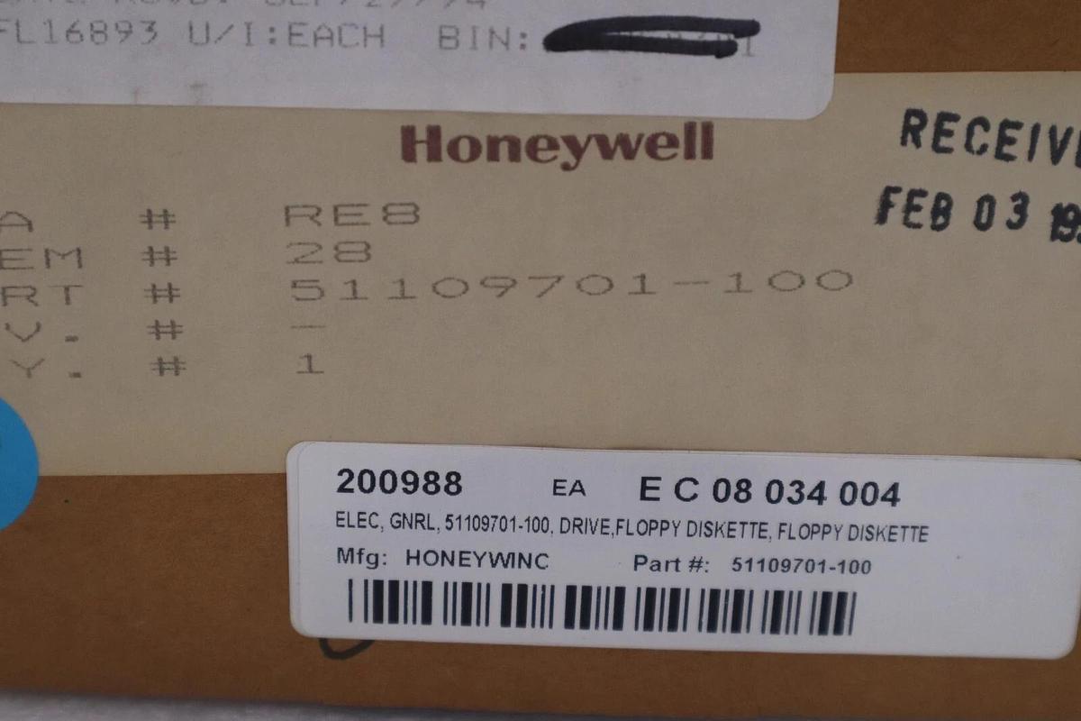 Used HONEYWELL 51109701-100/ MF504C-312U FLOPPY DISK DRIVE 5.25INCH STOCK G424