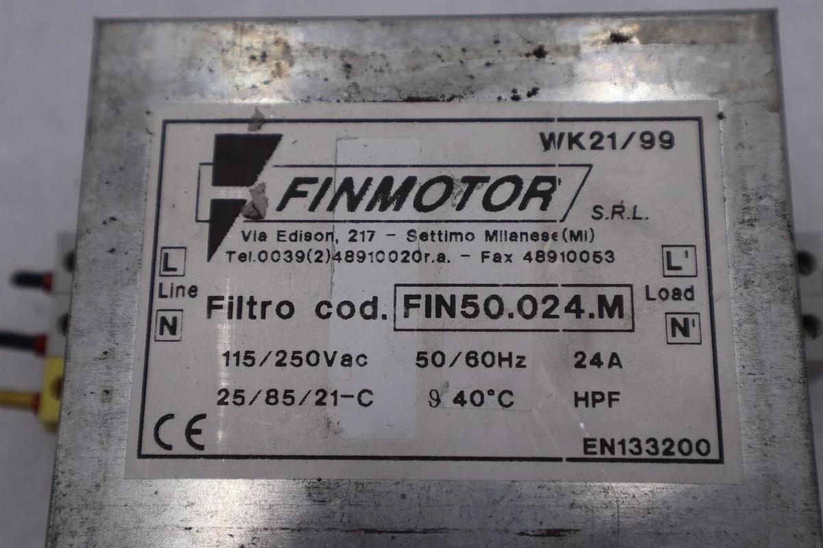 Used FINMOTOR FIN50.024.M FILTER STOCK #K-2389