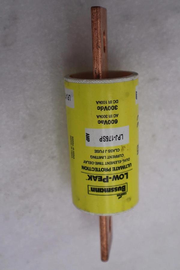 Used LOT OF 2 - Bussmann - LPJ-175SP - Eaton Fuse Class J - NEW - STOCK 4947A 517125234482