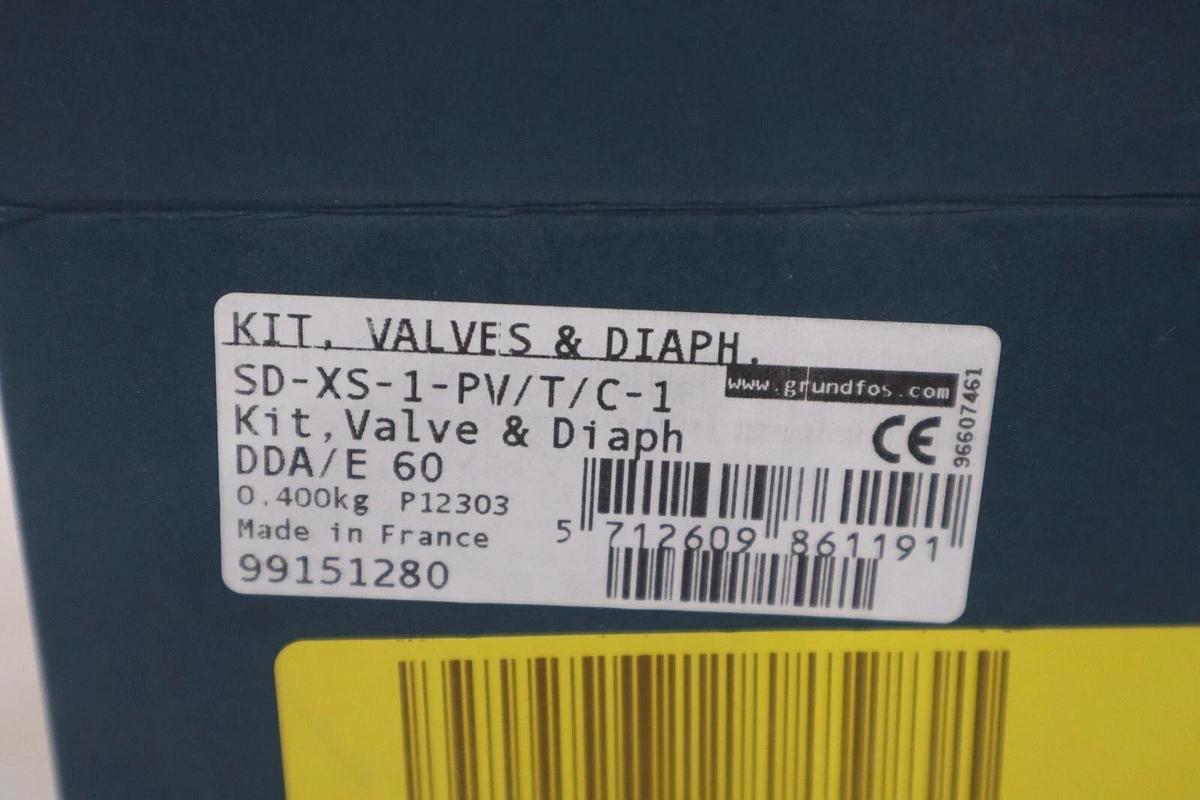 Used Grundfos KIT, VALVE SD-XS-1-PV/T/C-1 99151280 NEW IN BOX STOCK G139A