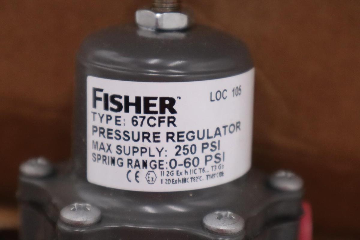 Used NEW OPEN BOX FISHER CONTROLS 67CFR-600 PRESSURE REGULATOR STK GF973