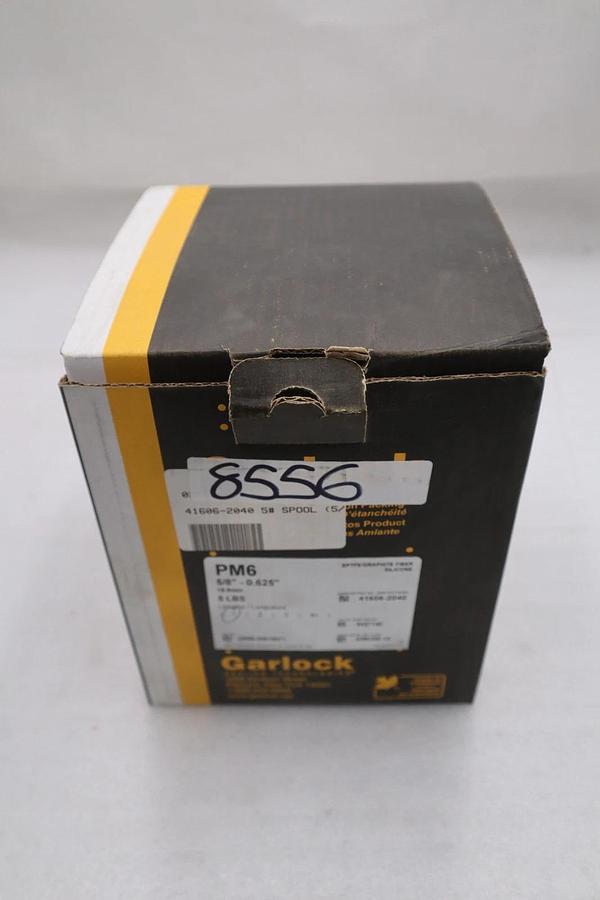 Used GARLOCK 15.9MM 5/8" 5 LBS CARBON PACKING - NEW IN BOX - STOCK GF861