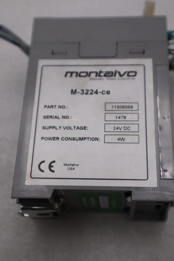 Used MONTALVO M3224-CE / M3224CE LOAD CELL AMPLIFIER STOCK H1816