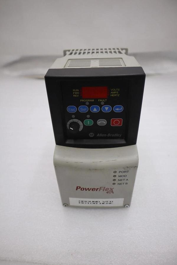 Used Allen-Bradley 22B-D1P4N104 PowerFlex 40 AC Drive 2022 22BD1P4N104 STOCK 2434-A