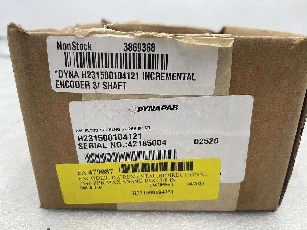 Used DYNAPAR H231500104121 / H231500104121 (BRAND NEW) STOCK 3868