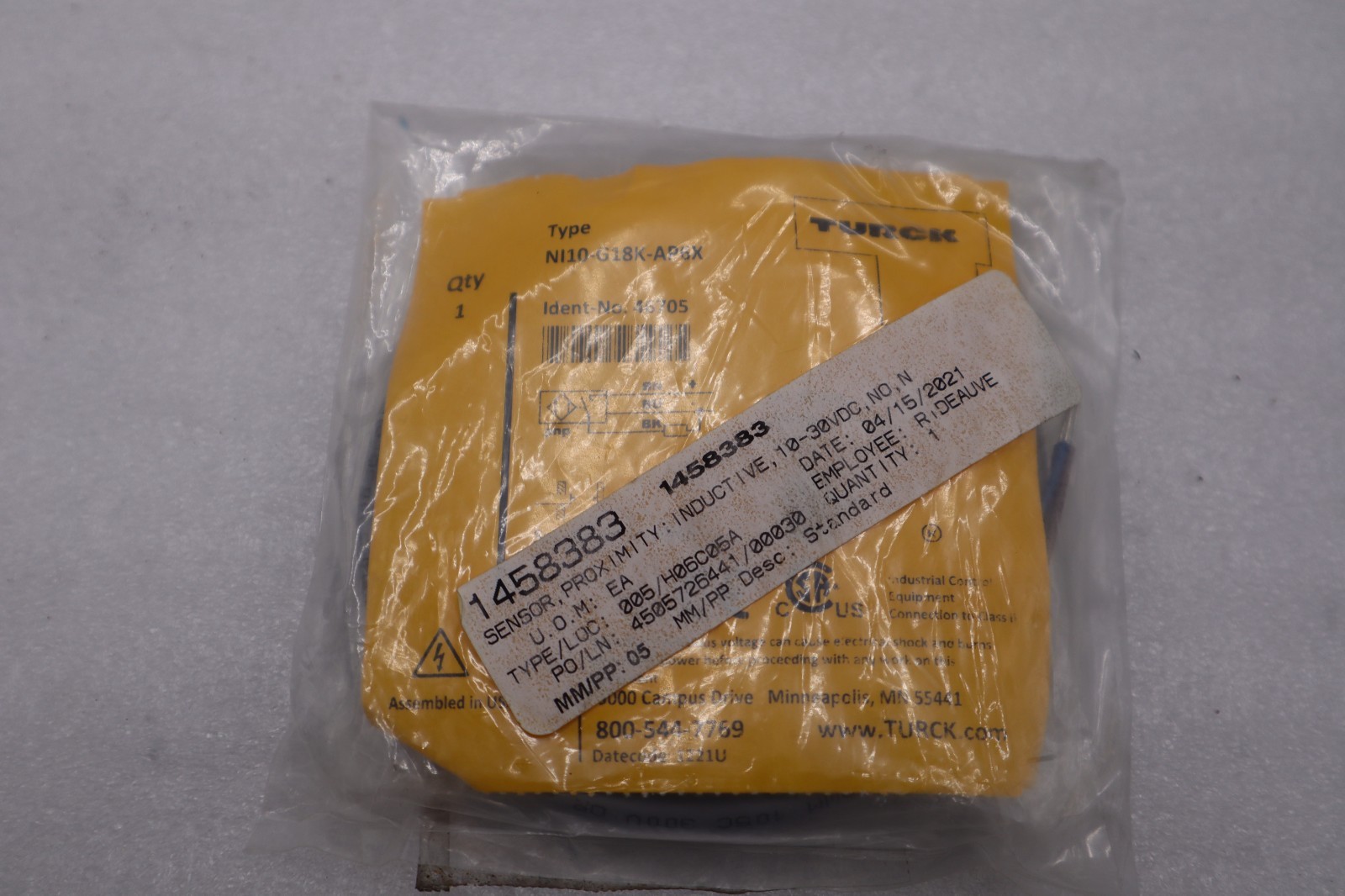 TURCK NI10-G18K-AP6X 46705 Inductive Sensor STOCK H1609A
