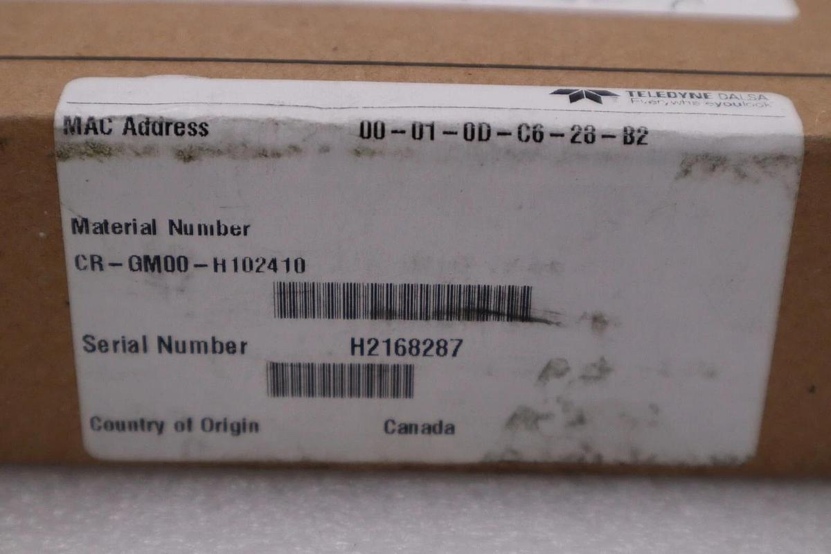 Used TELEDYNE DALSA CR-GM00-H102410 CCD Camera NEW IN BOX H189A