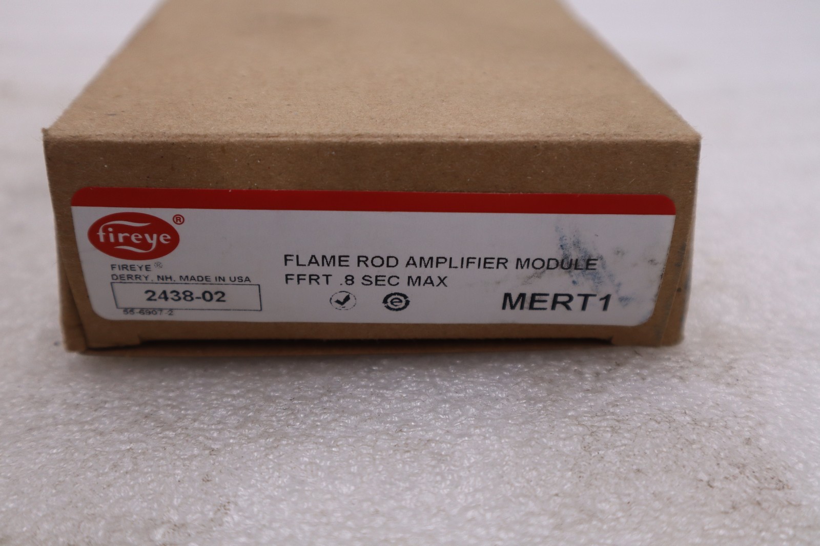 Used FIREYE 2438-02 FLAME ROD AMPLIFIER MODULE MERT 1 STOCK #L-280A