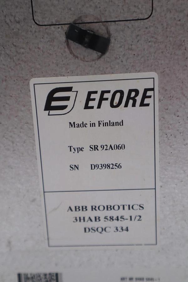 Used Efore ABB SR92A060 Power Supply Module 3HAB 5845-1/2 STOCK 3190