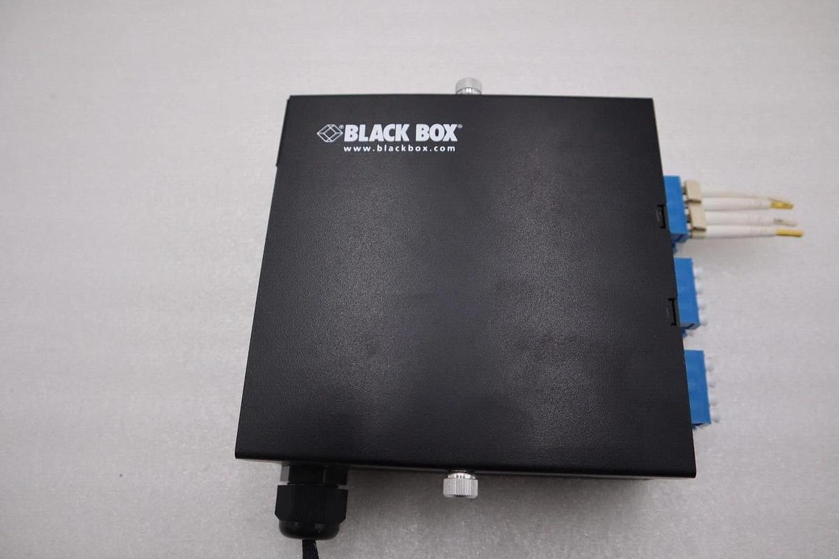 Used Black Box JPM398A JPM39 Series DIN Rail Mini Fiber Enclosure STOCK K-1115-A