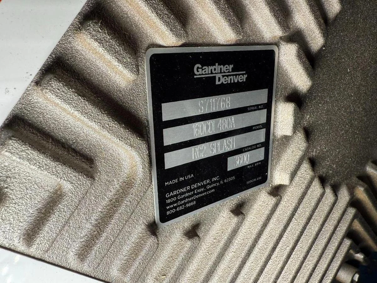 Used GARDNER DENVER RC2 SPLASH MODEL 160CDL480A BLOWER (FIVE AVAILABLE)