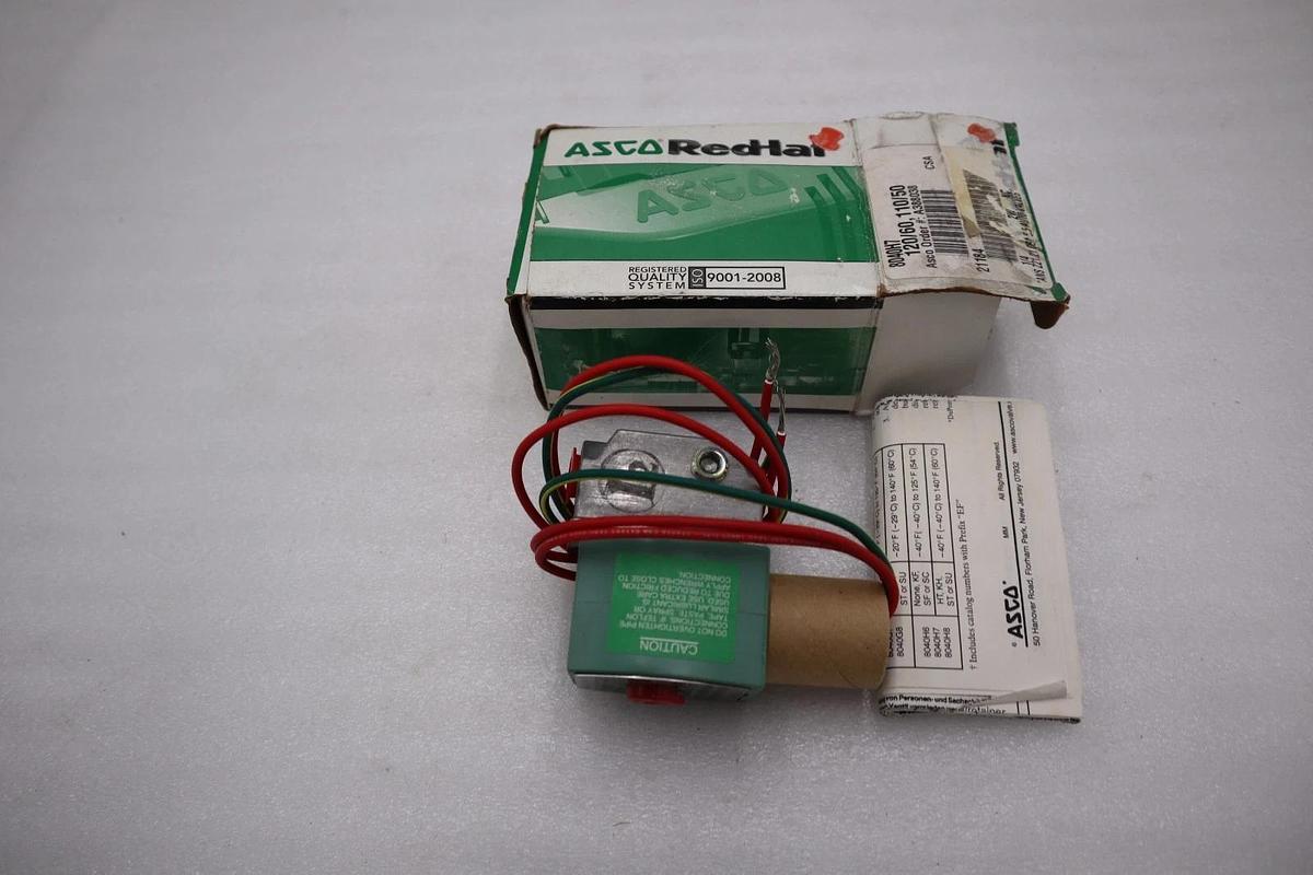 Used NEW ASCO REDHAT 8040H7 110/120V 15PSI 1/4" NSNP STOCK H761A