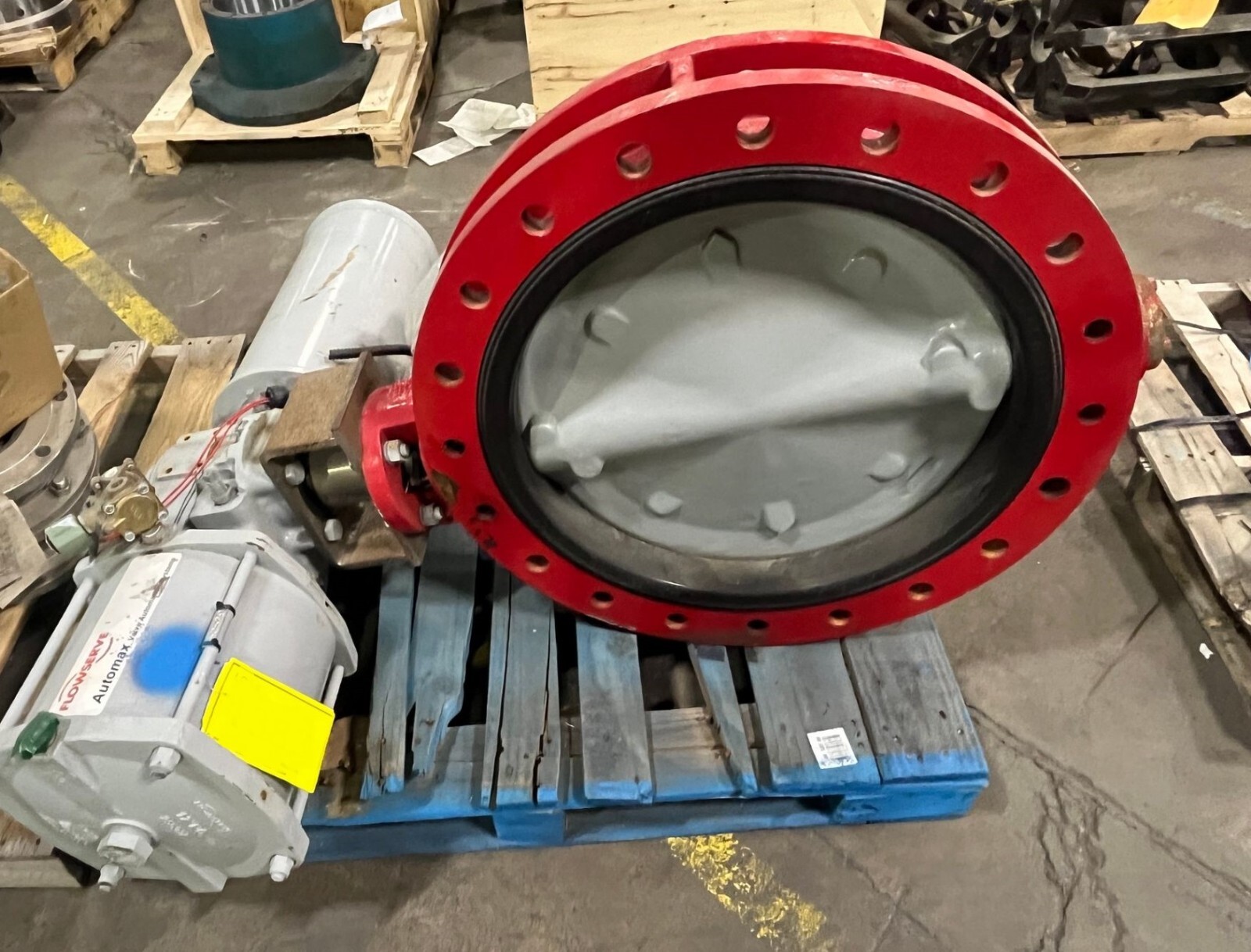 Used 24" FLOWSERVE AUTOMAX PNEUMATIC KNIFE GATE VALVE RG212SR7SN0GE00