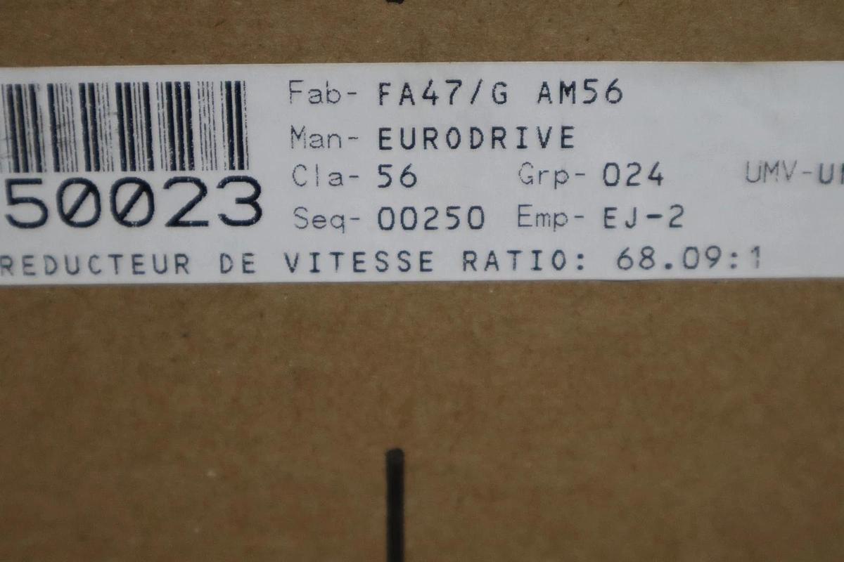 Used NEW SEW EURODRIVE FA47/G AM56 GEAR REDUCER 150.06:1 - STOCK SGF113