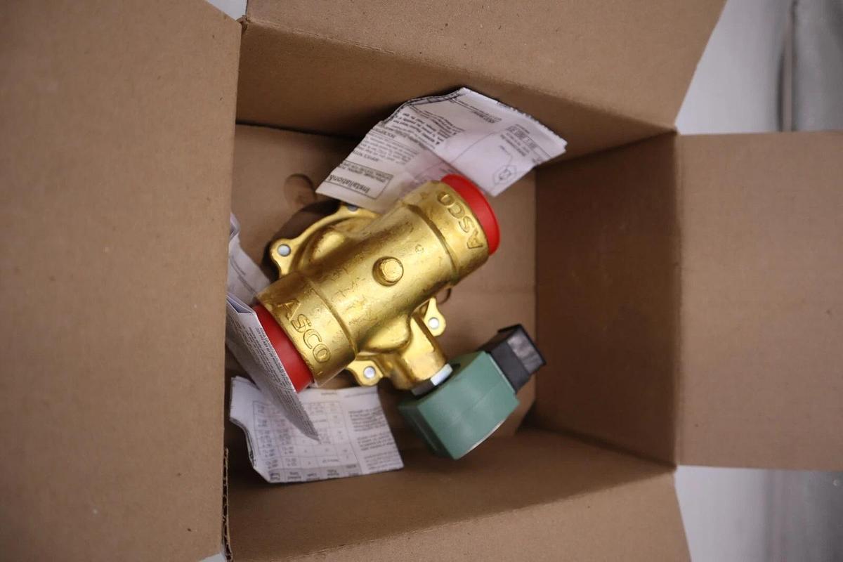NEW IN BOX ASCO SC8210G022 24V DC BRASS SOLENOID VALVE NORMALLY CLOSED #G509