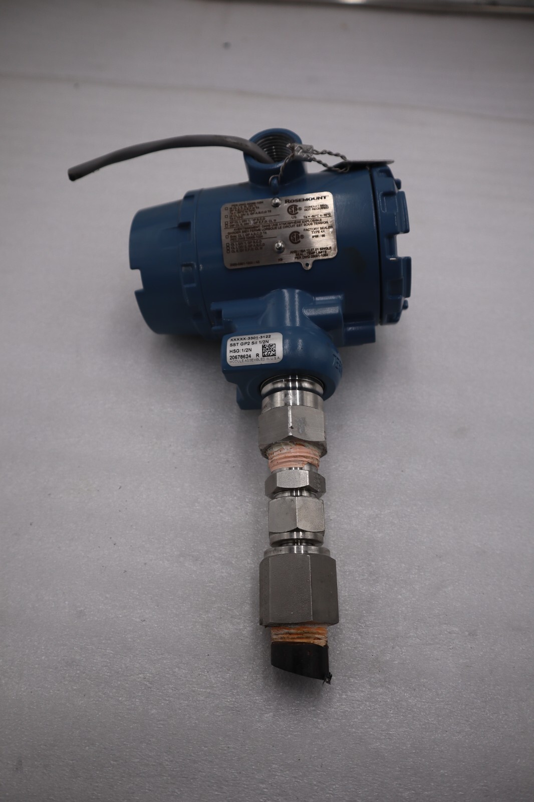 Used Rosemount 2088G2S22A1M5B4KB Absolute and Gauge Pressure Transmitter #4436A