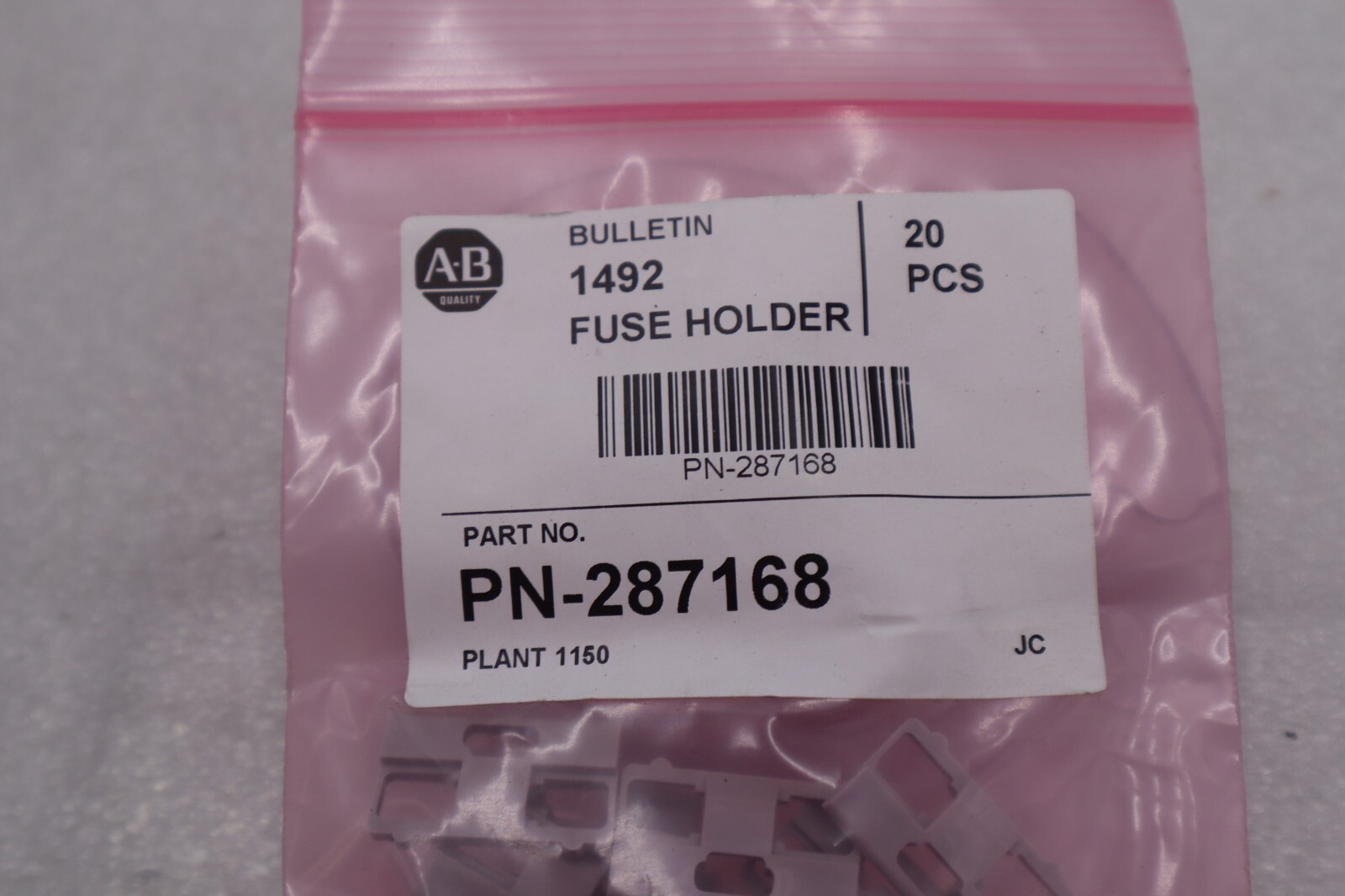 LOT OF 5 Allen-Bradley Bulletin 1492 Fuse Holder PN-287168 PLant 1150  #3496