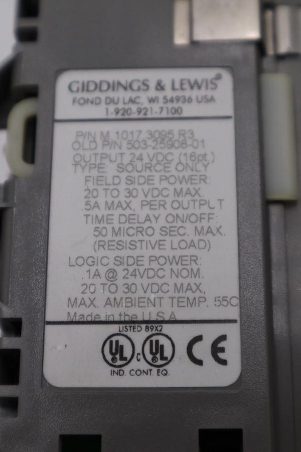 Used DANAHER MOTION M.1017.3095 R3 / M10173095 R3 GIDDINGS & LEWIS MODULE #6023