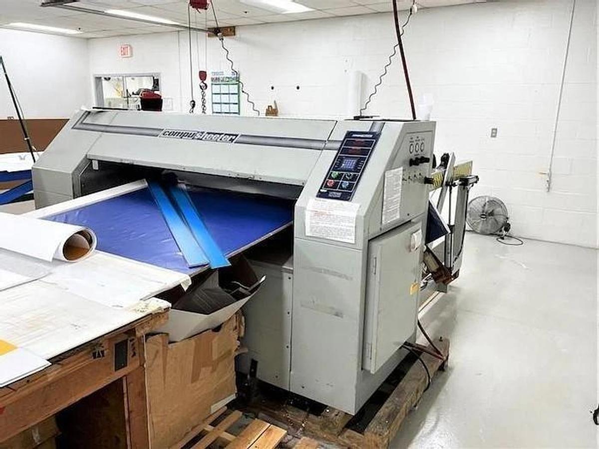 Used 60" CONTECH MDL. CS-60 SHEETER WITH HEAVY DUTY UNWIND AND SCORE SLITTING