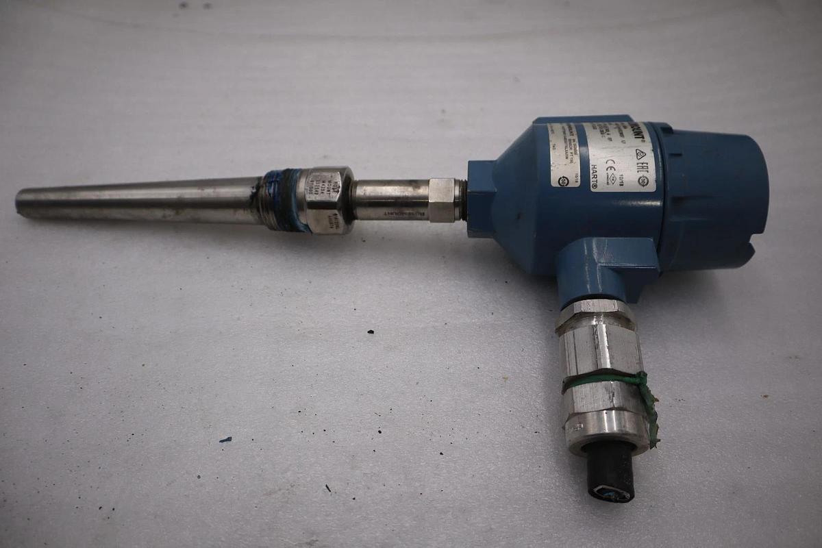 Used Rosemount 214C Temperature Sensor 214CRTSMB1S4E0077SLXAXW -50 TO 450 C #3527A