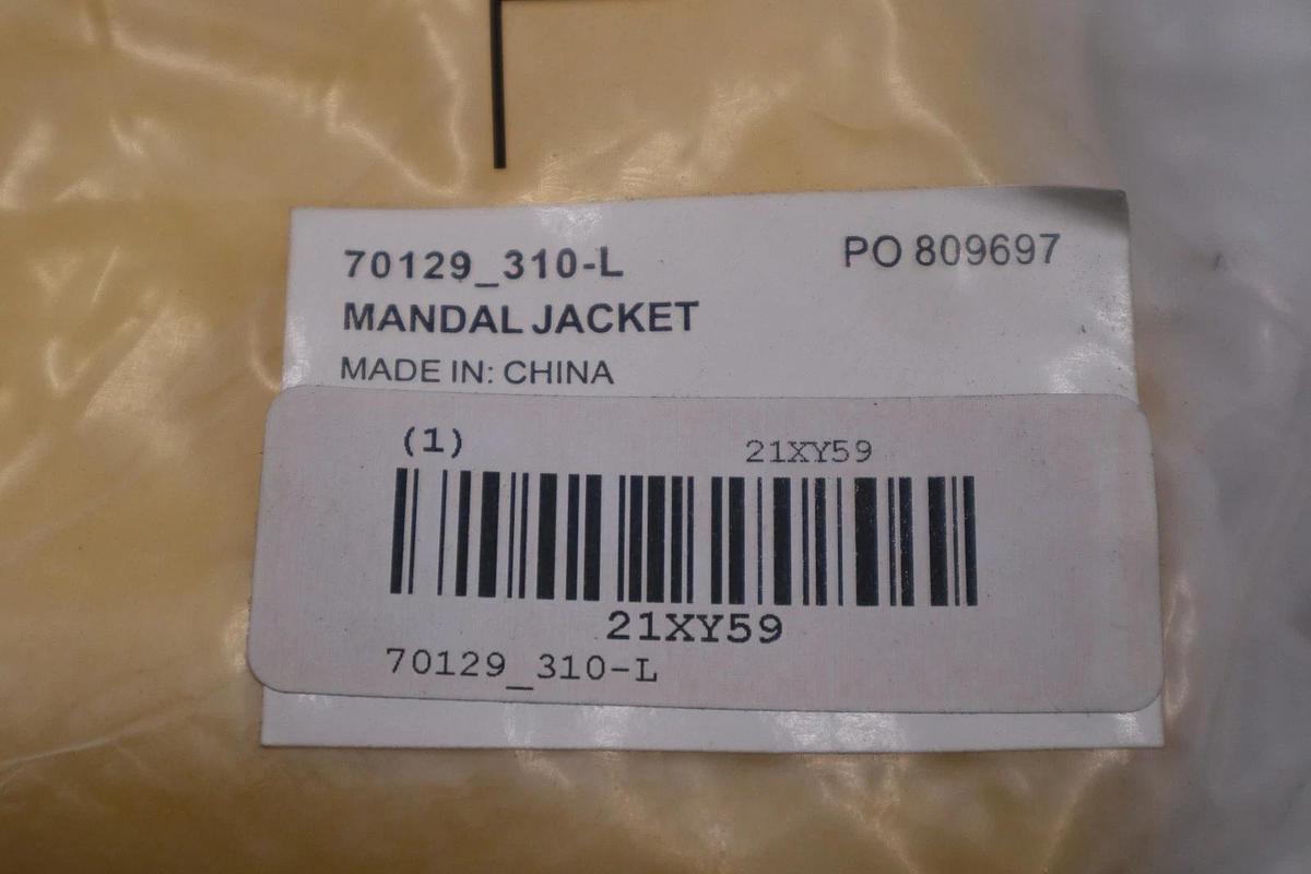 Helly Hansen Mens Mandal Waterproof Jacket 70129 Light Yellow Large STK 5694CC