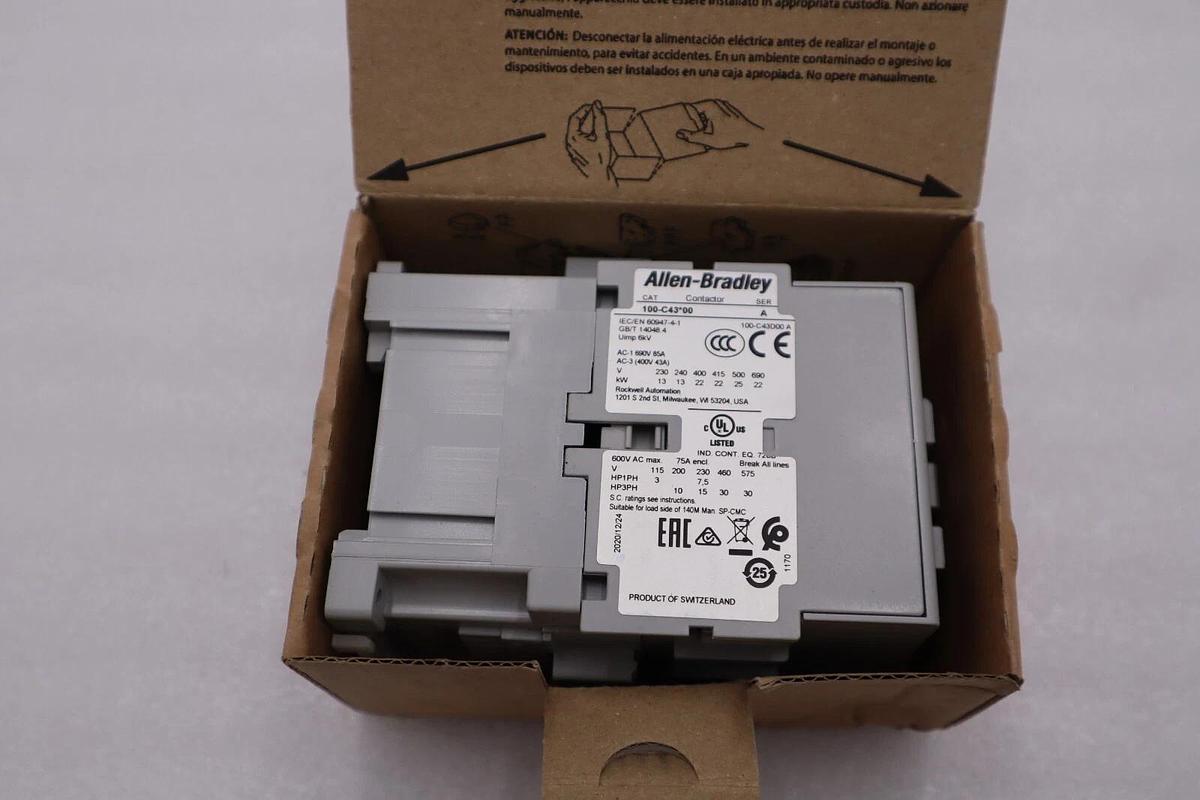 Used 100-C43D00  Allen Bradley Contactor Module In Box 100C43D00 NEW IN BOX #H664A