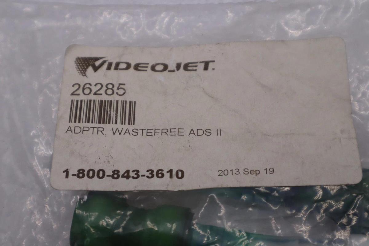 Used NEW VideoJet 26285 Adapter Wastefre ADS II Marsh STOCK H1332A