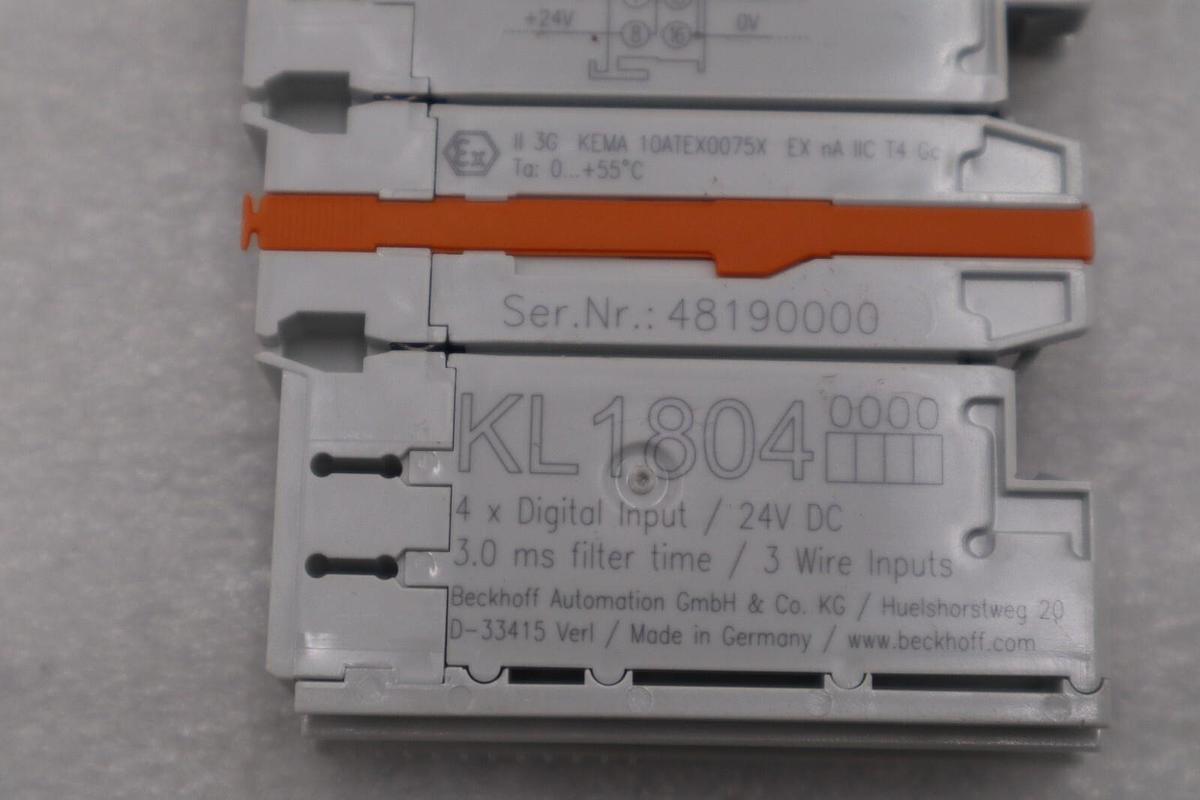 Used NEW OPEN BOX Beckhoff KL1804 PLC Module STOCK G908A