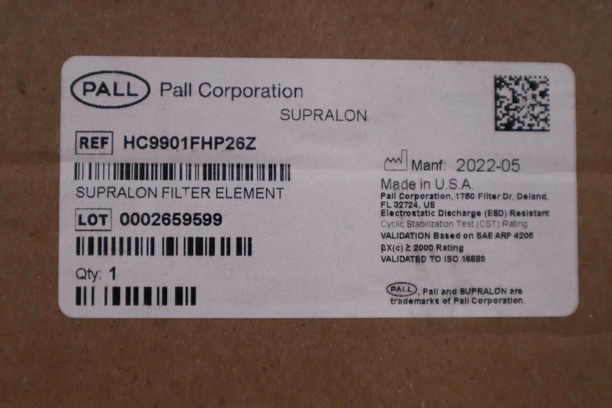 Used Pall HC9901FHP26Z Turbine Lube Oil Filter Element - NEW IN BOX - STOCK HP193