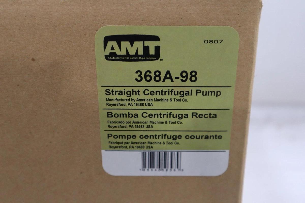AMT 368A-98 Pump With Weg 1/3 HP Motor (AMT 1626-067) Frame B56J NEW STOCK H1564