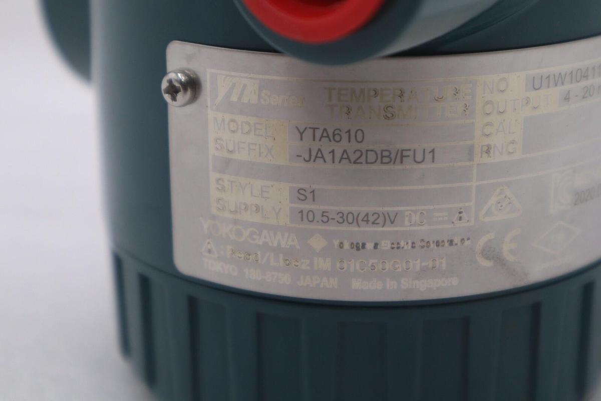 Used NEW OPEN BOX Yokogawa YTA Series Transmitter YTA610-JA1A2DB/FU1 S1 STOCK K-3591